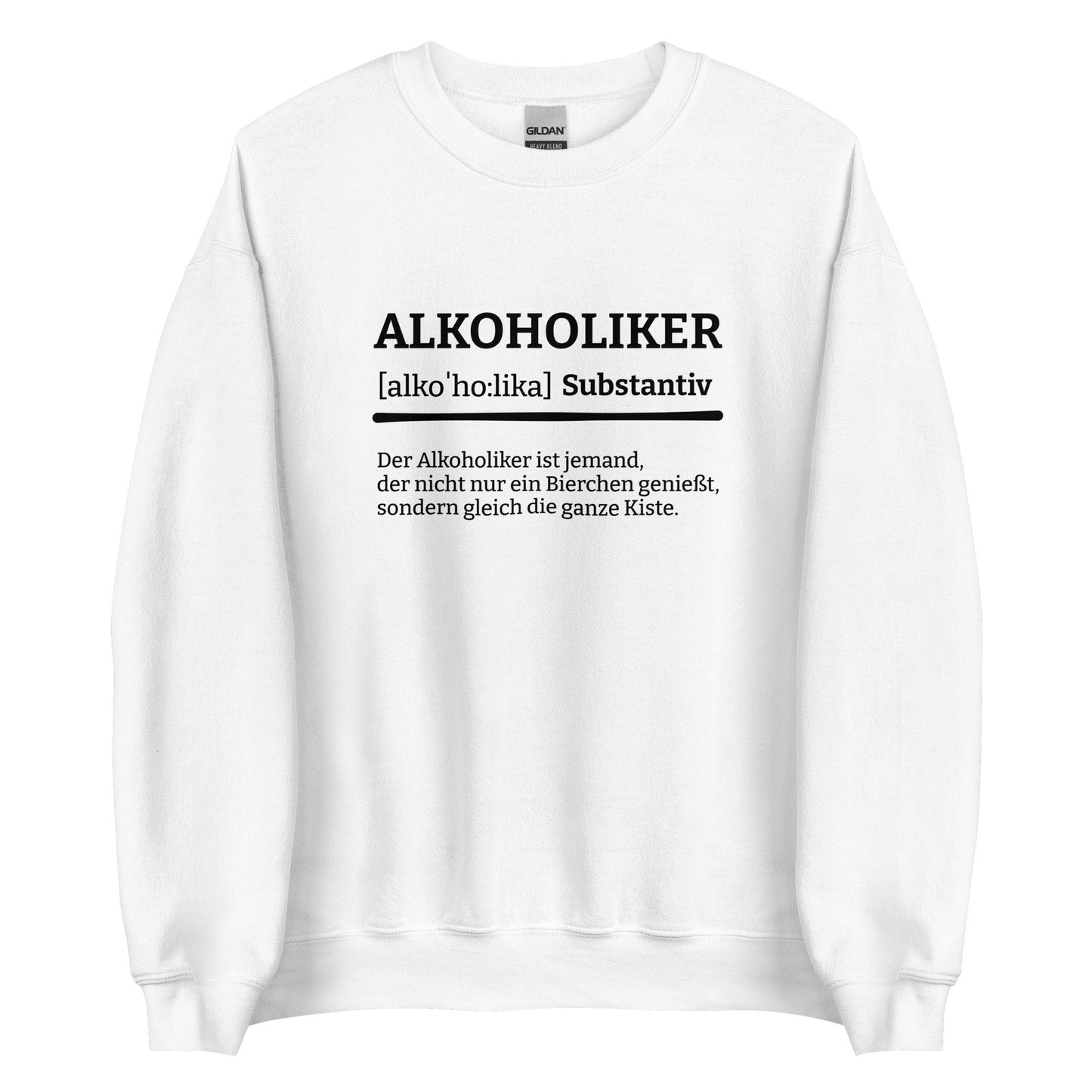 ALKOHOLIKER (Definition) Pullover - finestshirts.de