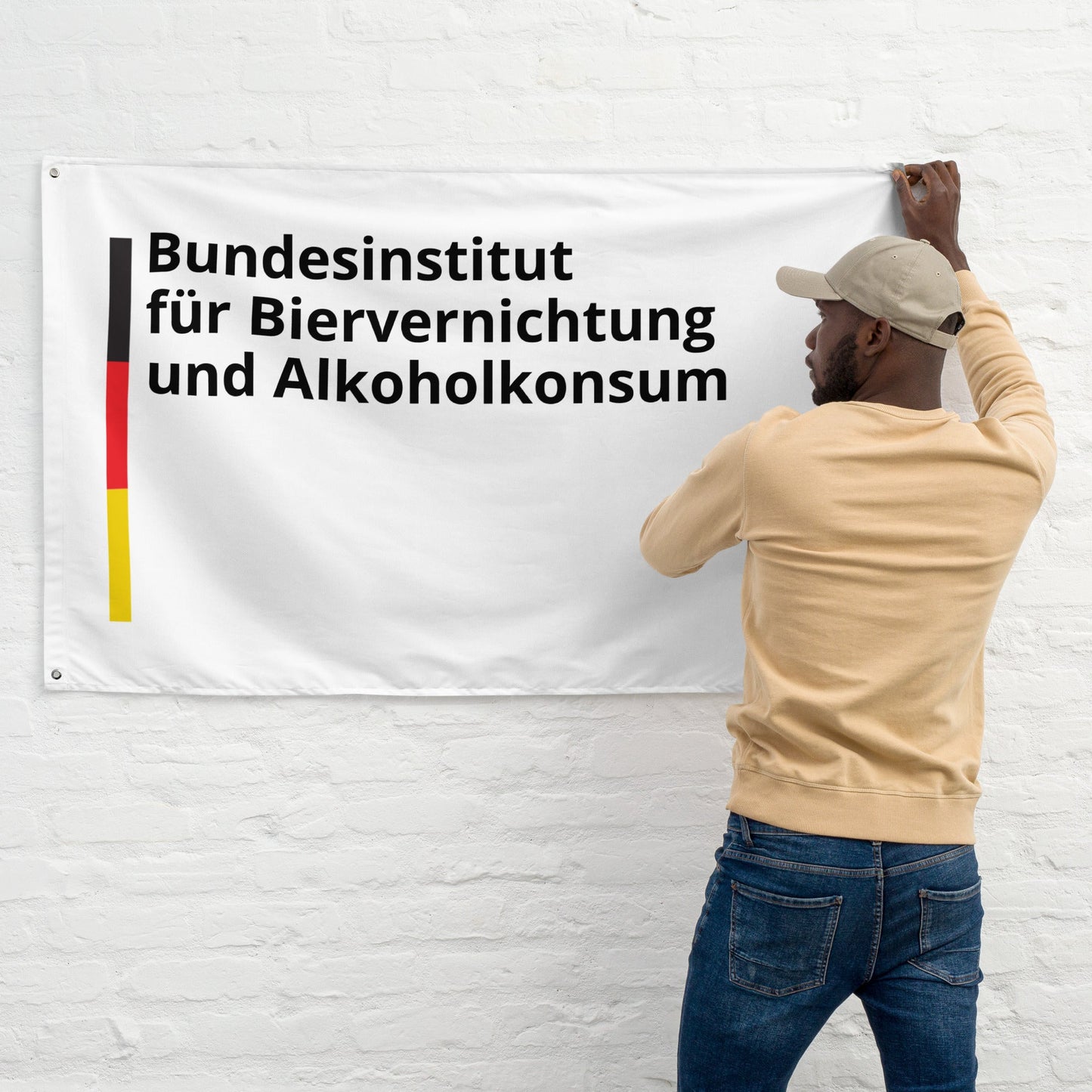 Bundesinstitut für Biervernichtung und Alkoholkonsum Flagge - finestshirts.de