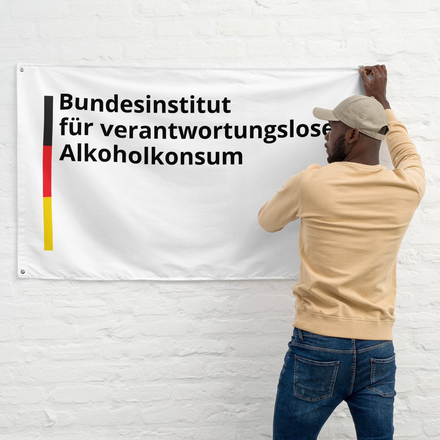 Bundesinstitut für verantwortungslosen Alkoholkonsum Flagge - finestshirts.de