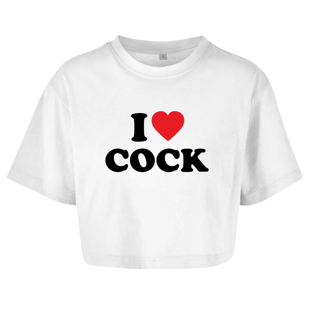 I LOVE COCK Crop-Top - finestshirts.de