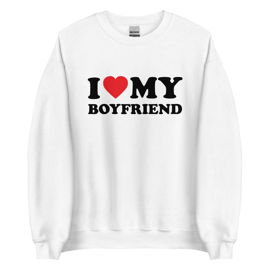 I LOVE MY BOYFRIEND Pullover - finestshirts.de