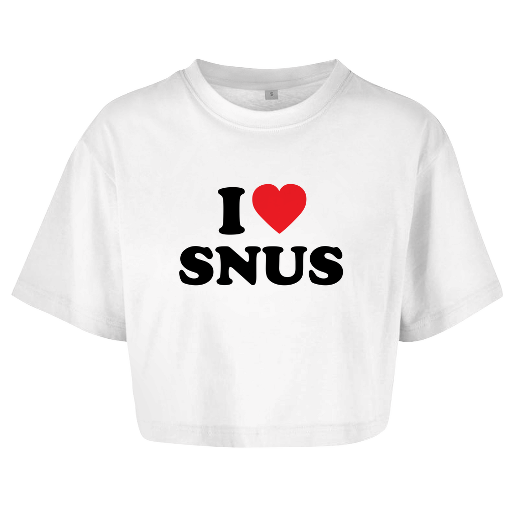 I LOVE SNUS Crop-Top - finestshirts.de