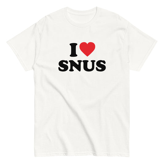 I LOVE SNUS T-Shirt - finestshirts.de