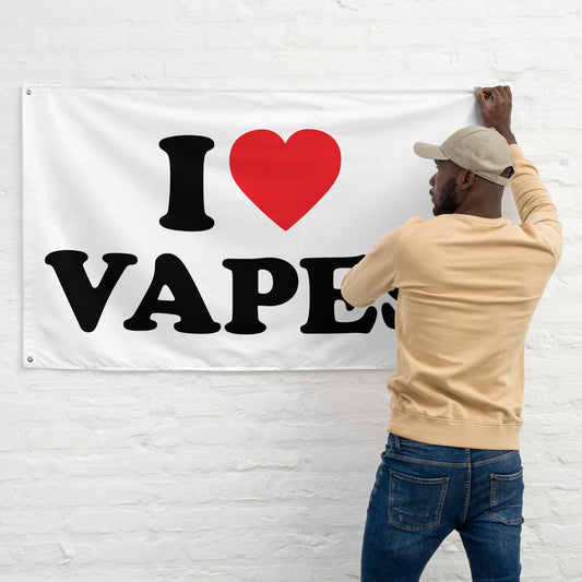 I LOVE VAPES Flagge - finestshirts.de