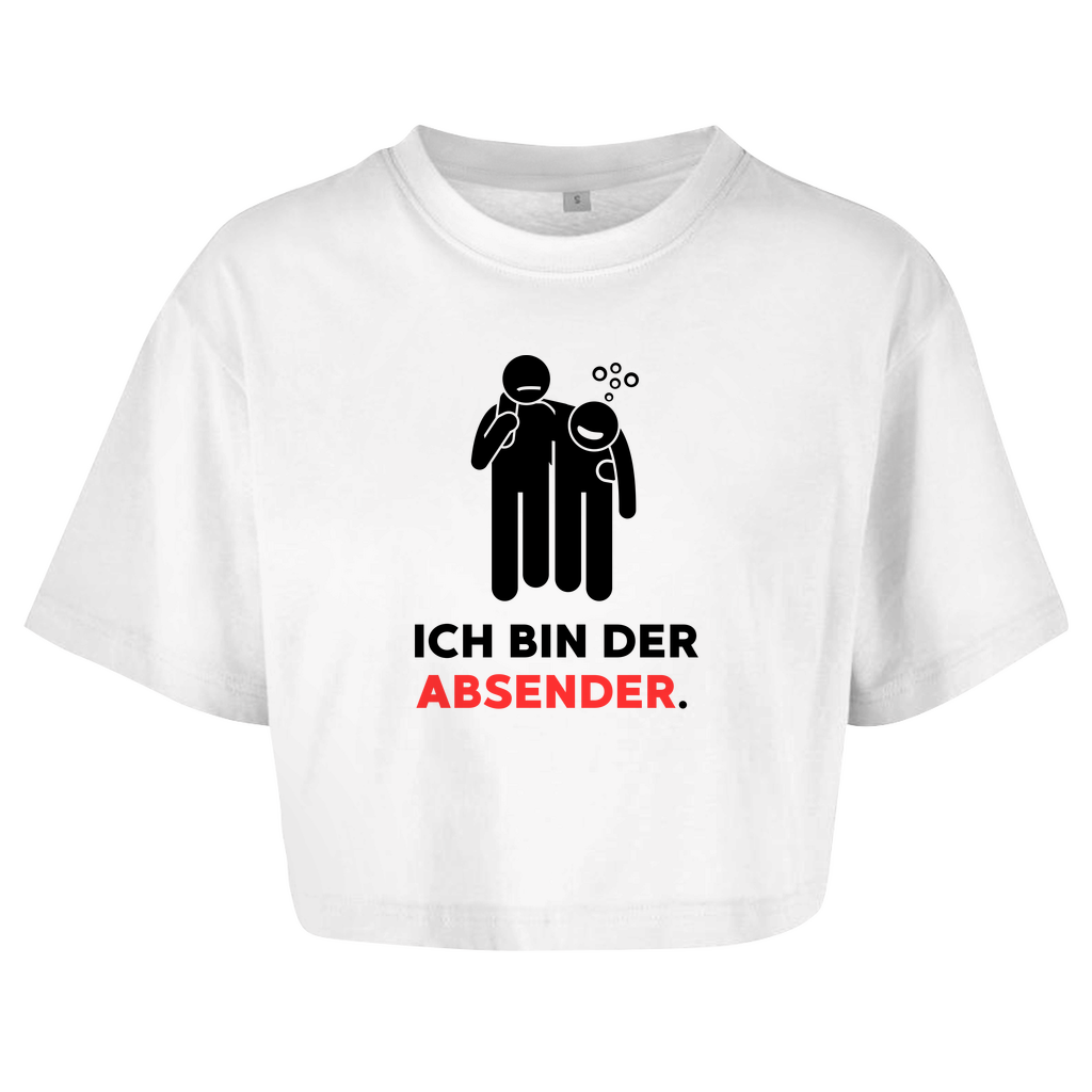 ICH BIN DER ABSENDER. Crop-Top - finestshirts.de