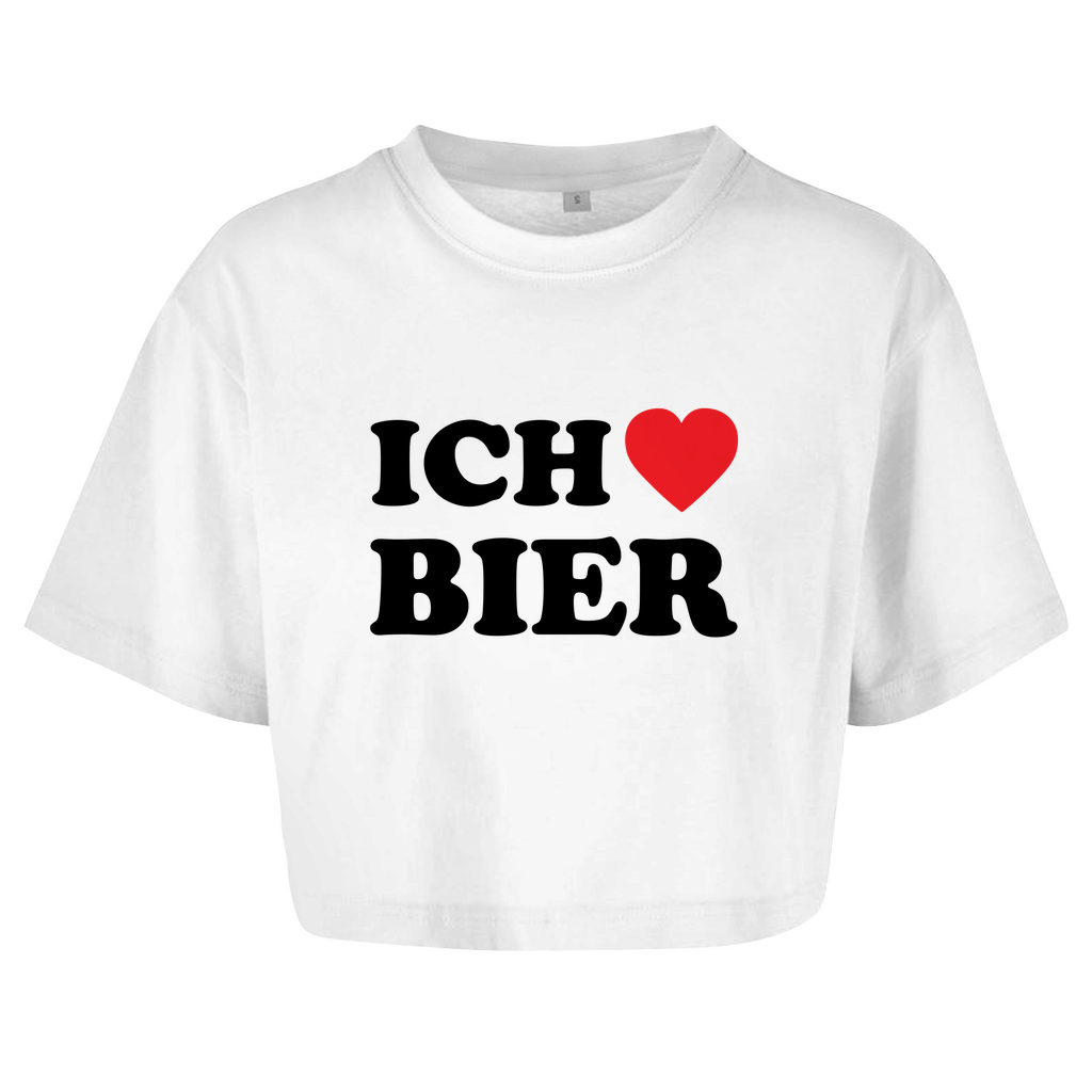 ICH LIEBE BIER Crop-Top - finestshirts.de