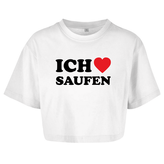 ICH LIEBE SAUFEN Crop-Top - finestshirts.de