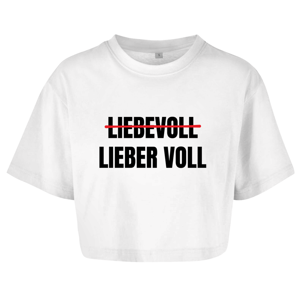 LIEBEVOLL - LIEBER VOLL Crop-Top - finestshirts.de