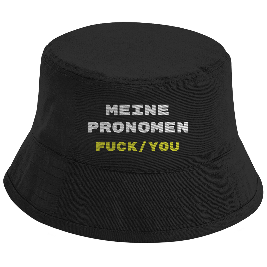 MEINE PRONOMEN FUCK/YOU Fischerhut - finestshirts.de