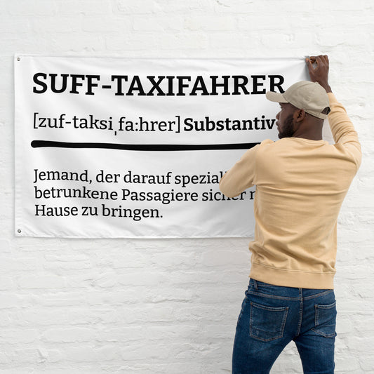 SUFF-TAXIFAHRER (Definition) Flagge - finestshirts.de