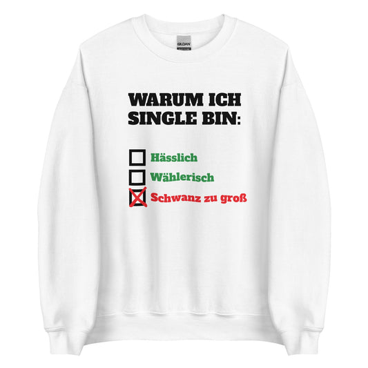 WARUM ICH SINGLE BIN: Pullover - finestshirts.de