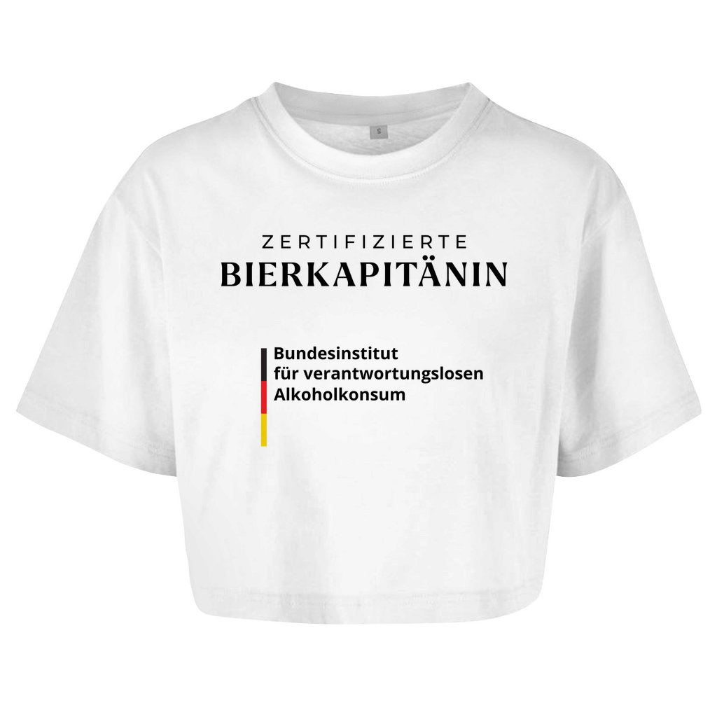 ZERTIFIZIERTE BIERKAPITÄNIN Crop-Top - finestshirts.de