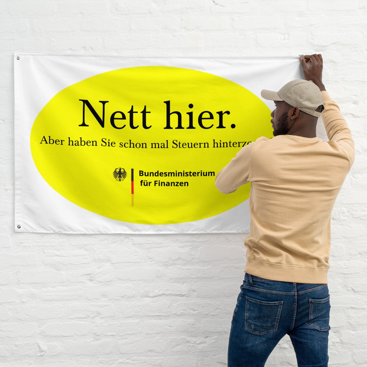 Nett hier. Aber haben Sie schon mal Steuern hinterzogen? Flagge