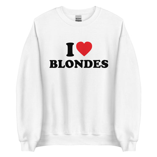 I LOVE BLONDES Pullover