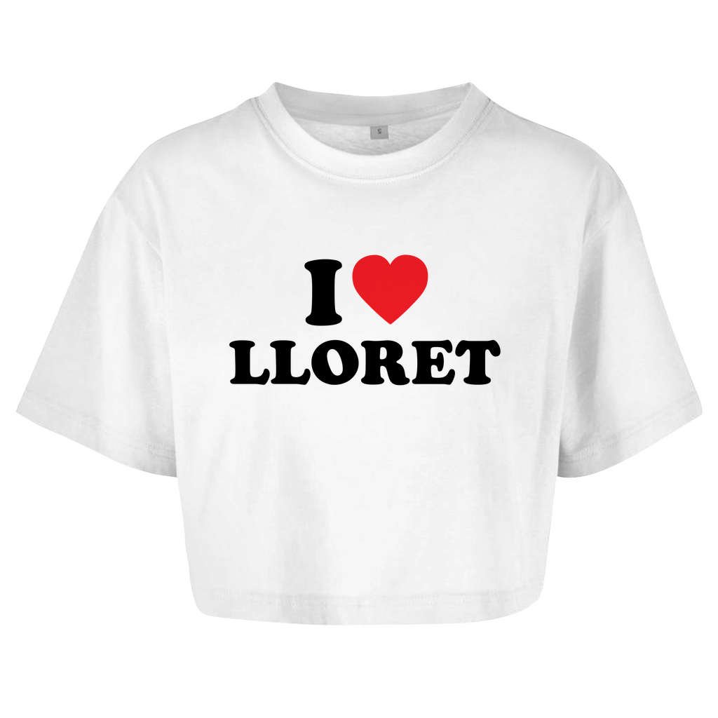 I LOVE LLORET Crop-Top