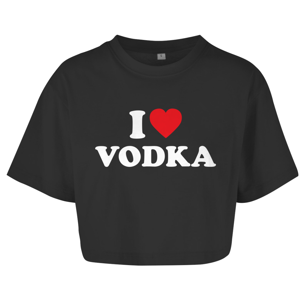 I LOVE VODKA Crop-Top