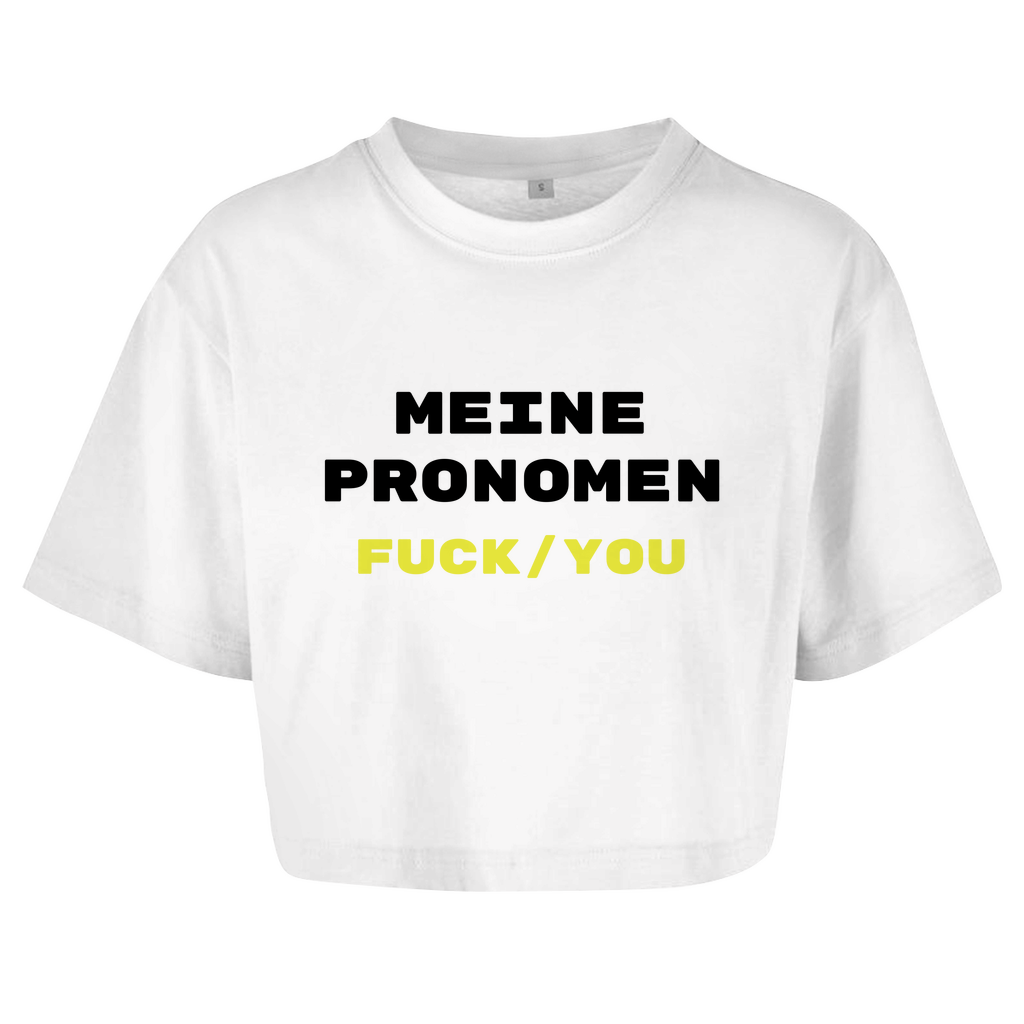 MEINE PRONOMEN FUCK/YOU Crop-Top