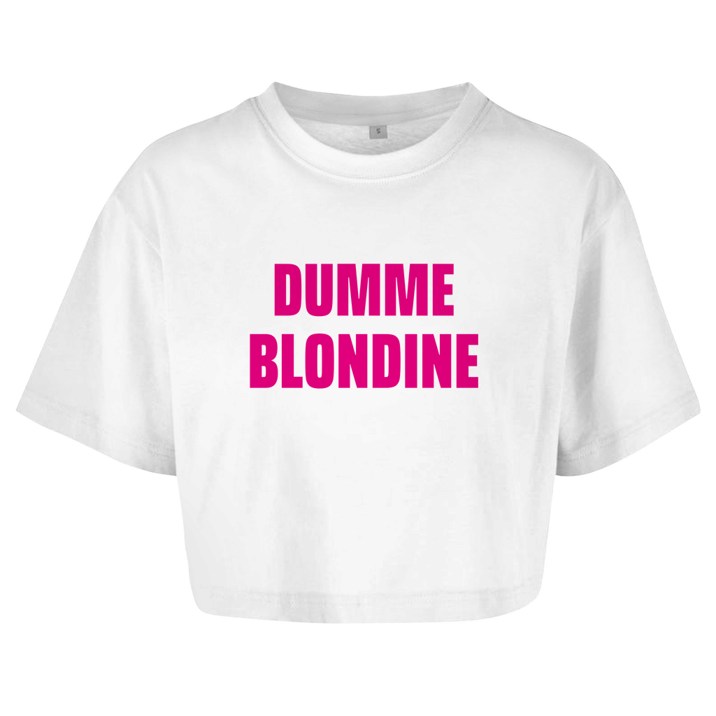 DUMME BLONDINE Crop-Top