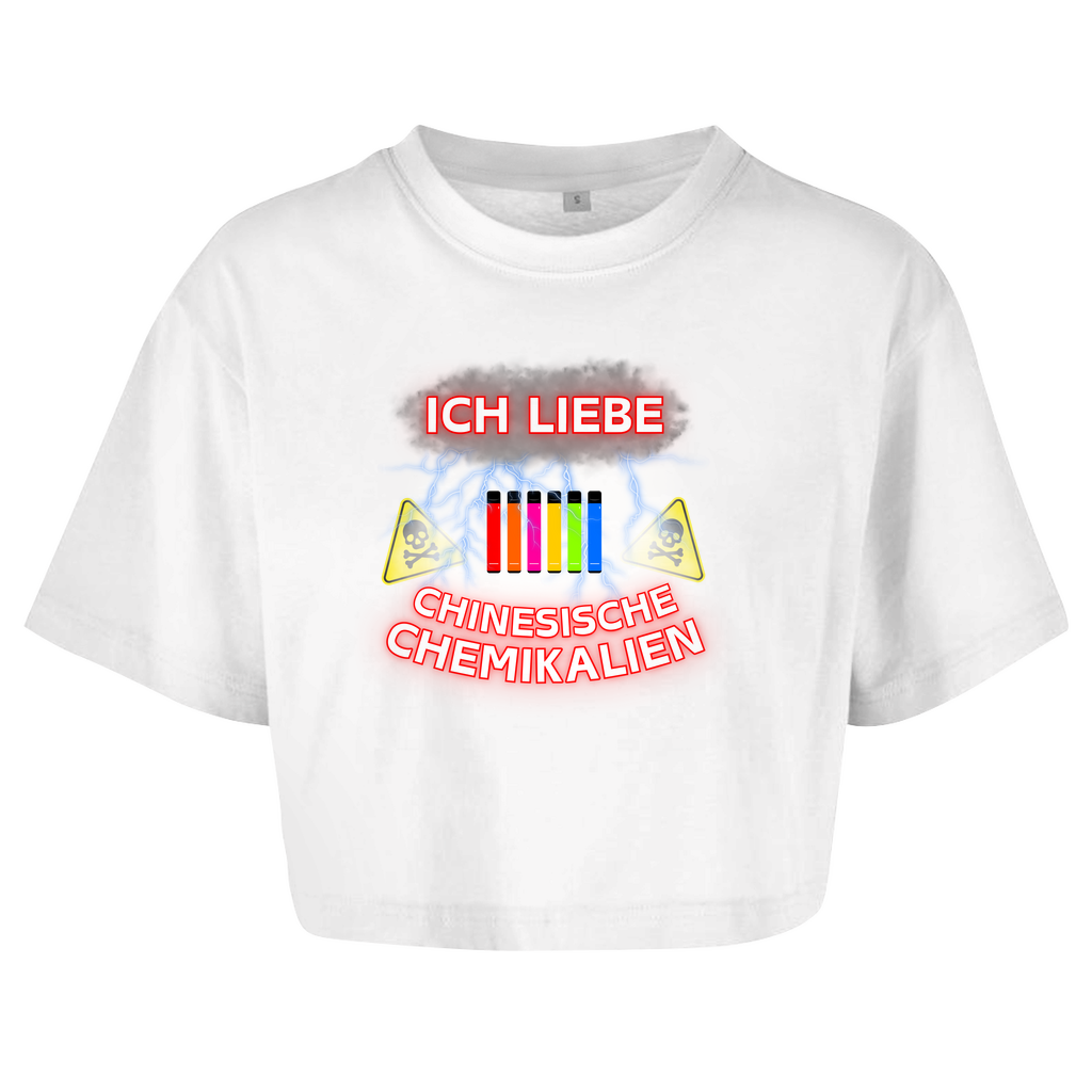 ICH LIEBE CHINESISCHE CHEMIKALIEN  Crop-Top