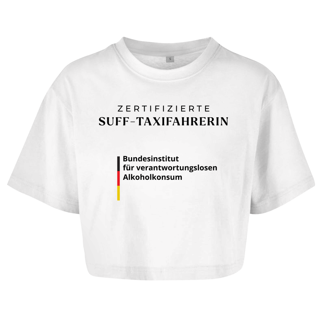 ZERTIFIZIERTE SUFF-TAXIFAHRERIN Crop-Top