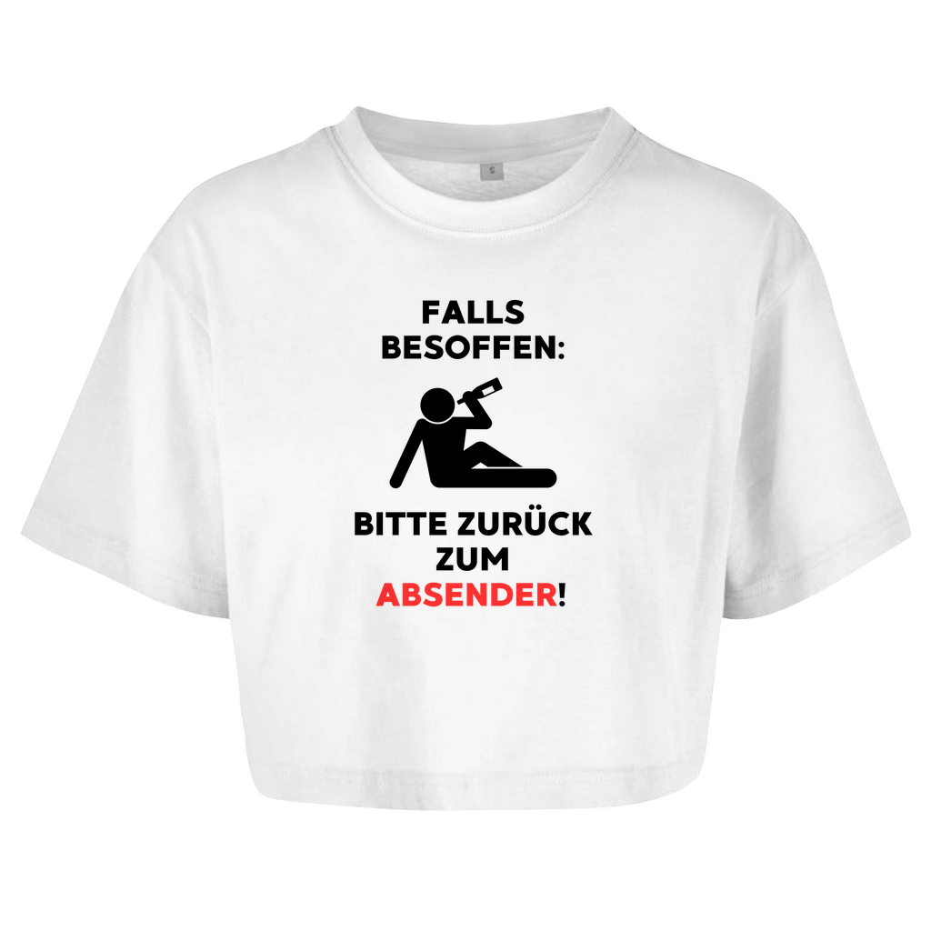 FALLS BESOFFEN: BITTE ZURÜCK ZUM ABSENDER Crop-Top