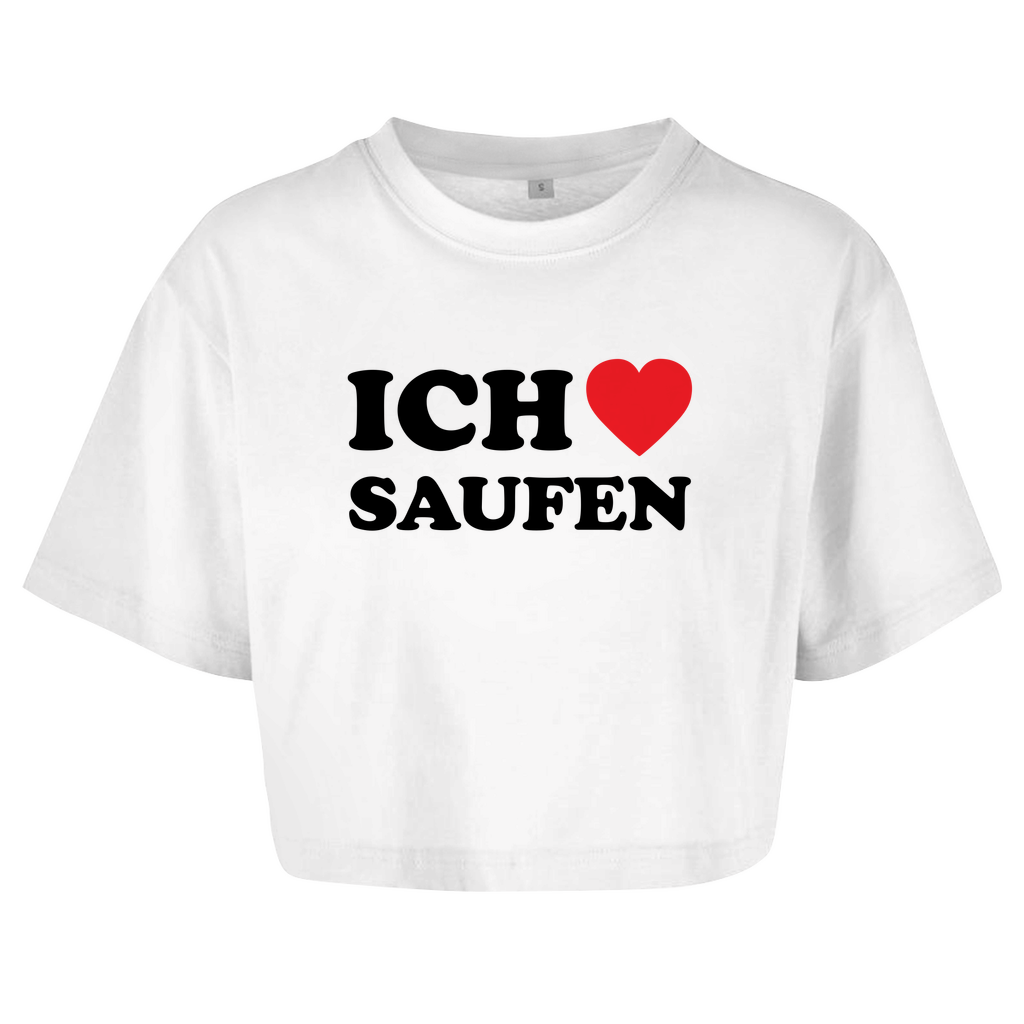 ICH LIEBE SAUFEN Crop-Top