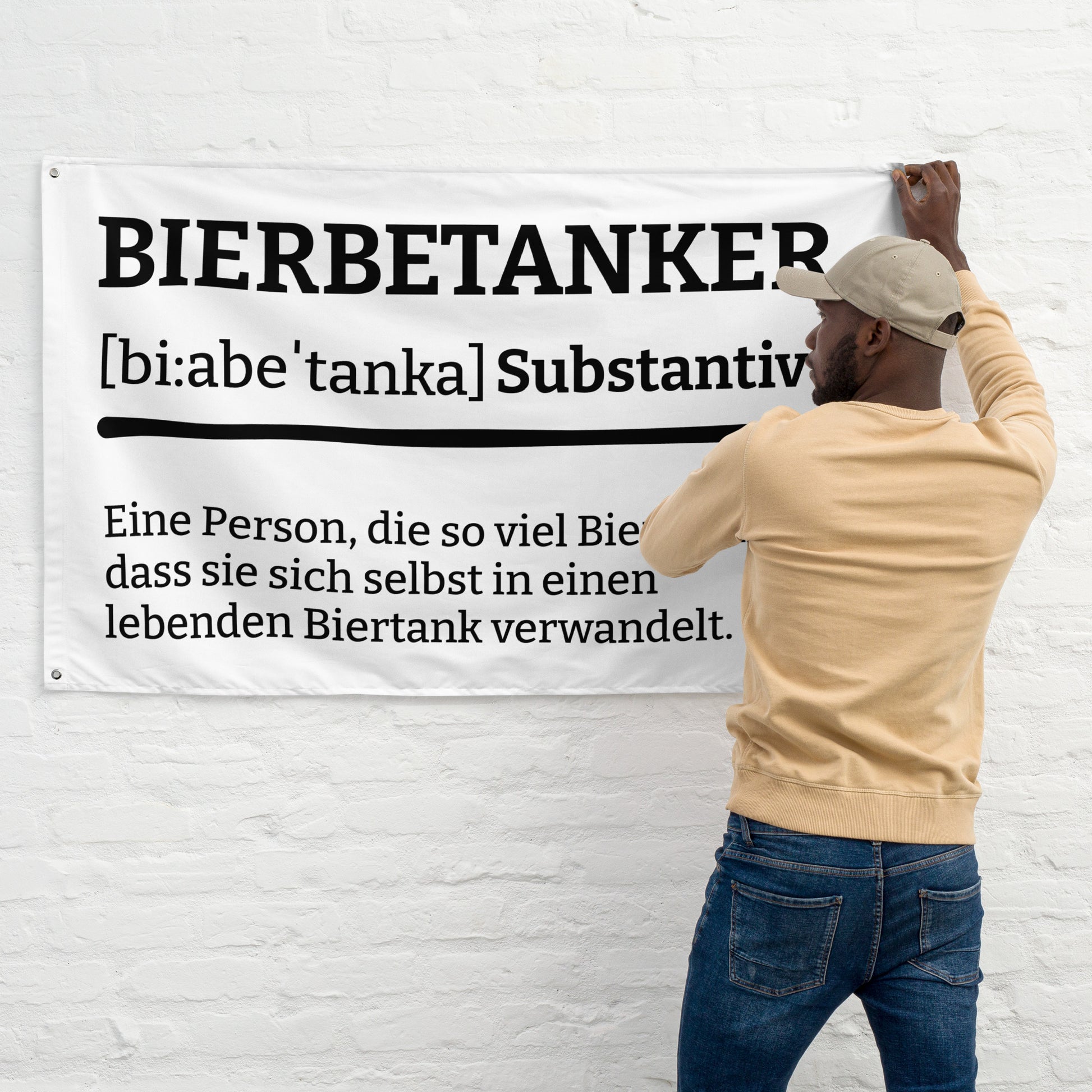 BIERBETANKER (Definition) Flagge - finestshirts.de