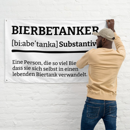BIERBETANKER (Definition) Flagge - finestshirts.de