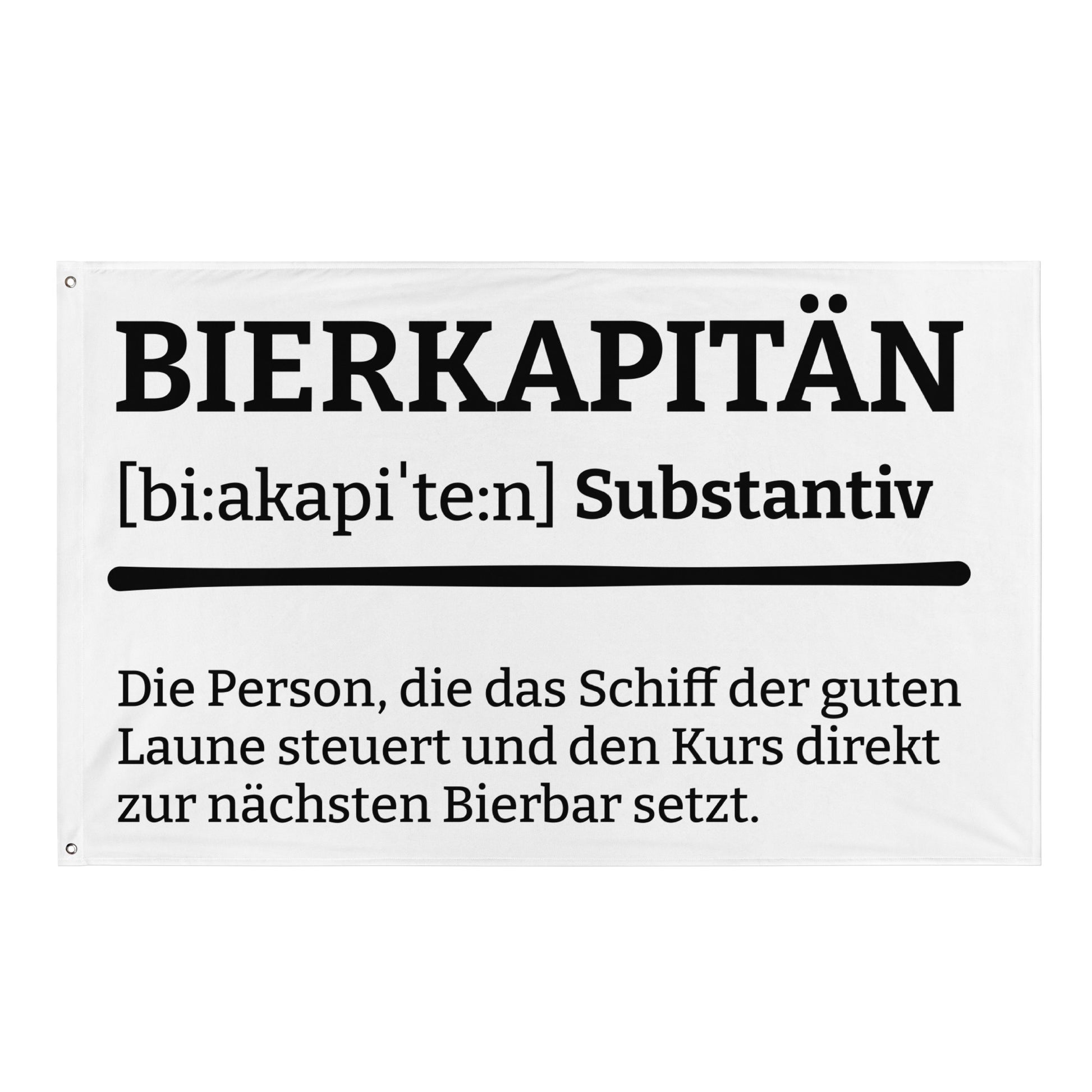 BIERKAPITÄN (Definition) Flagge - finestshirts.de