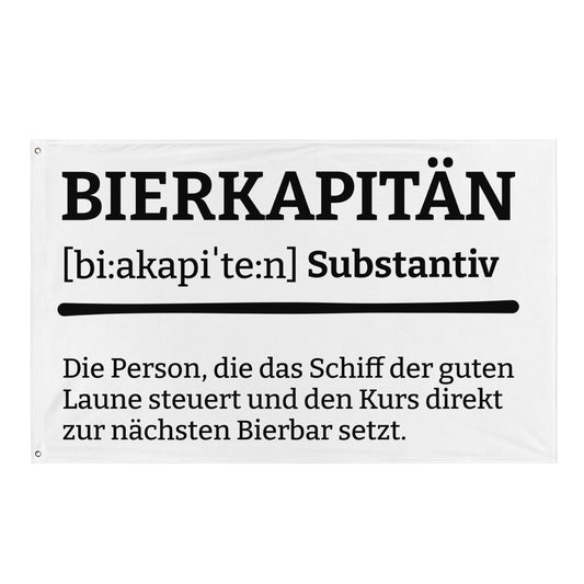 BIERKAPITÄN (Definition) Flagge - finestshirts.de