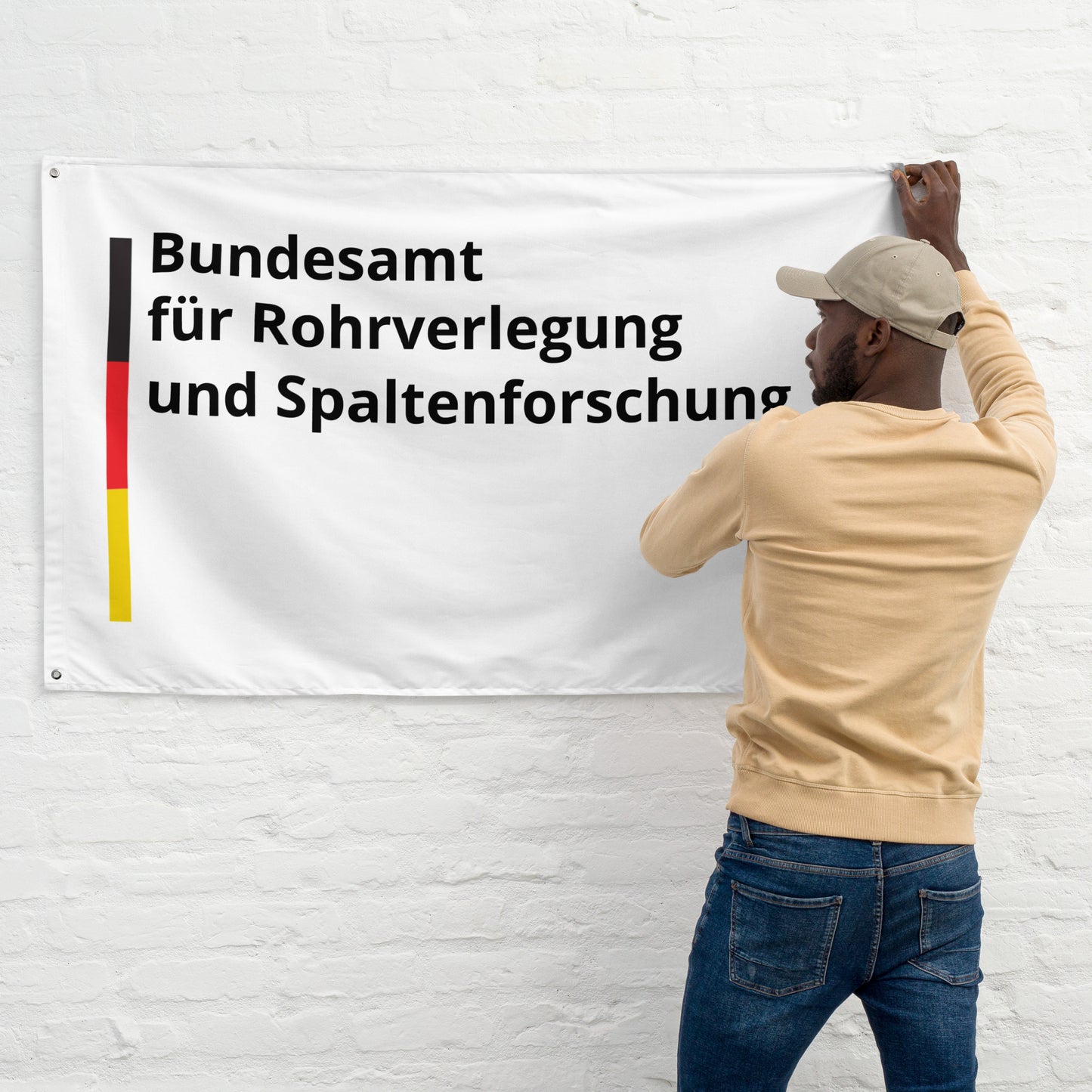 Bundesamt für Rohrverlegung und Spaltenforschung Flagge - finestshirts.de