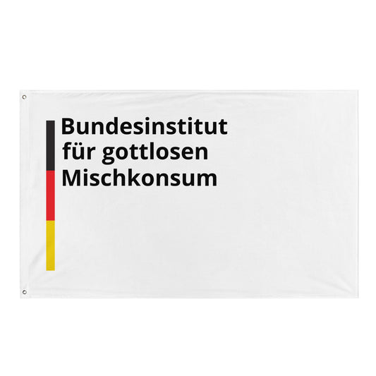 Bundesinstitut für gottlosen Mischkonsum Flagge - finestshirts.de