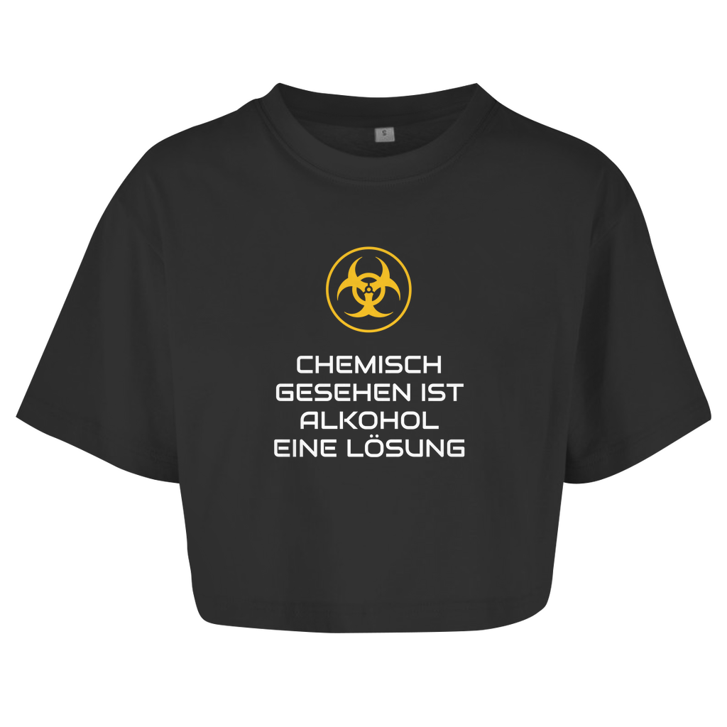 CHEMISCH GESEHEN IST ALKOHOL EINE LÖSUNG Crop-Top - finestshirts.de
