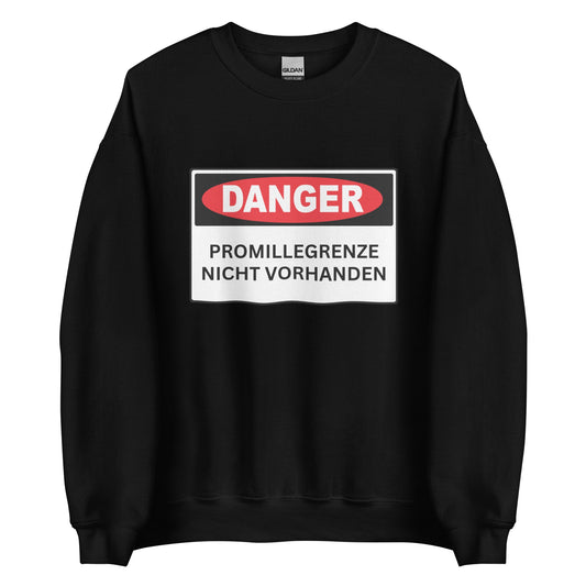 DANGER: PROMILLEGRENZE NICHT VORHANDEN Pullover - finestshirts.de
