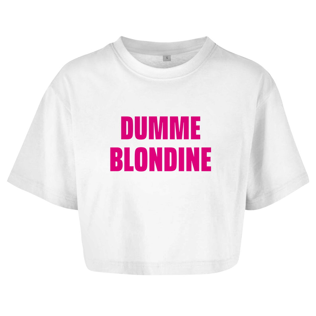 DUMME BLONDINE Crop-Top - finestshirts.de
