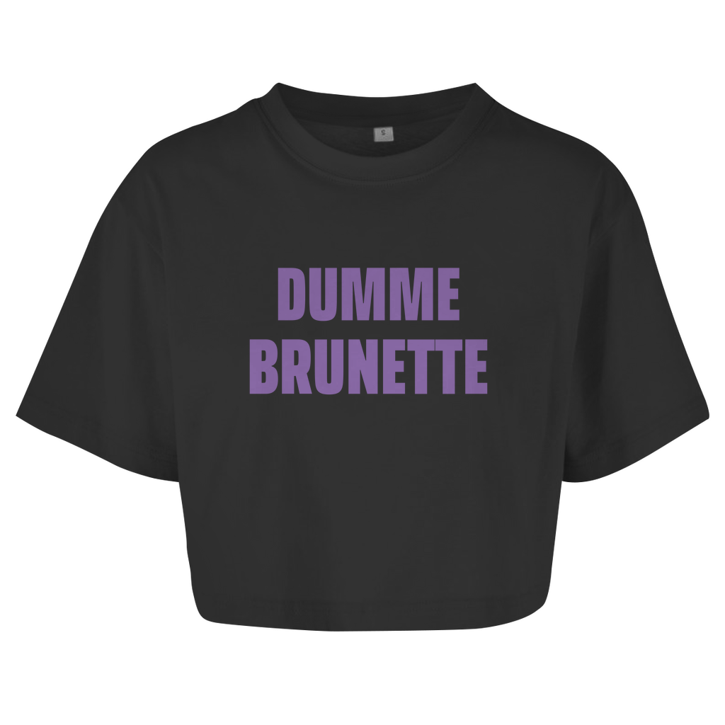 DUMME BRUNETTE Crop-Top - finestshirts.de