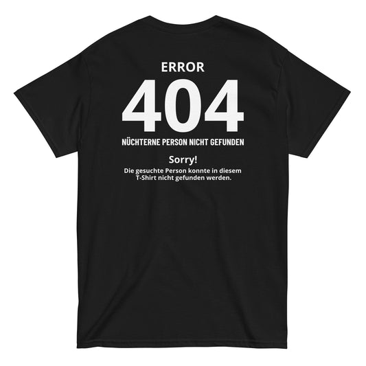 ERROR 404 T-Shirt [BACKPRINT] - finestshirts.de