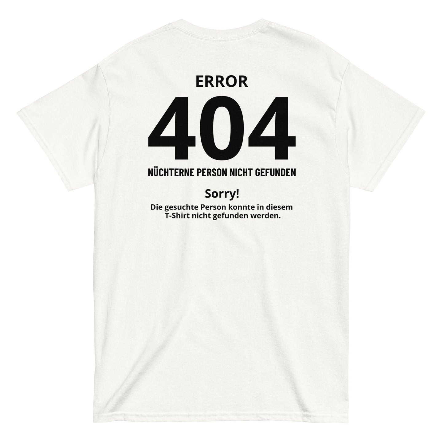 ERROR 404 T-Shirt [BACKPRINT] - finestshirts.de
