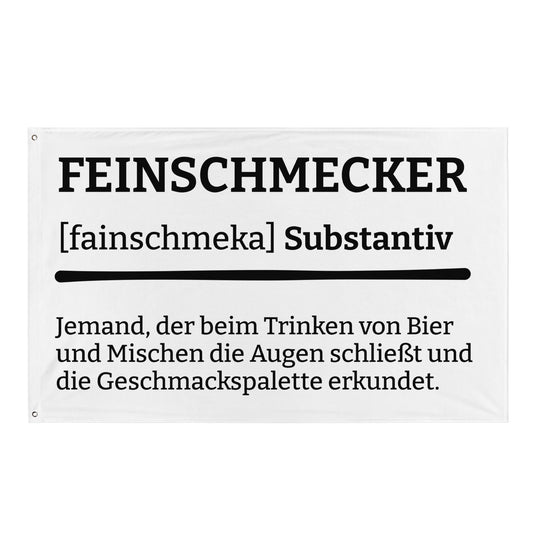 FEINSCHMECKER (Definition) Flagge - finestshirts.de