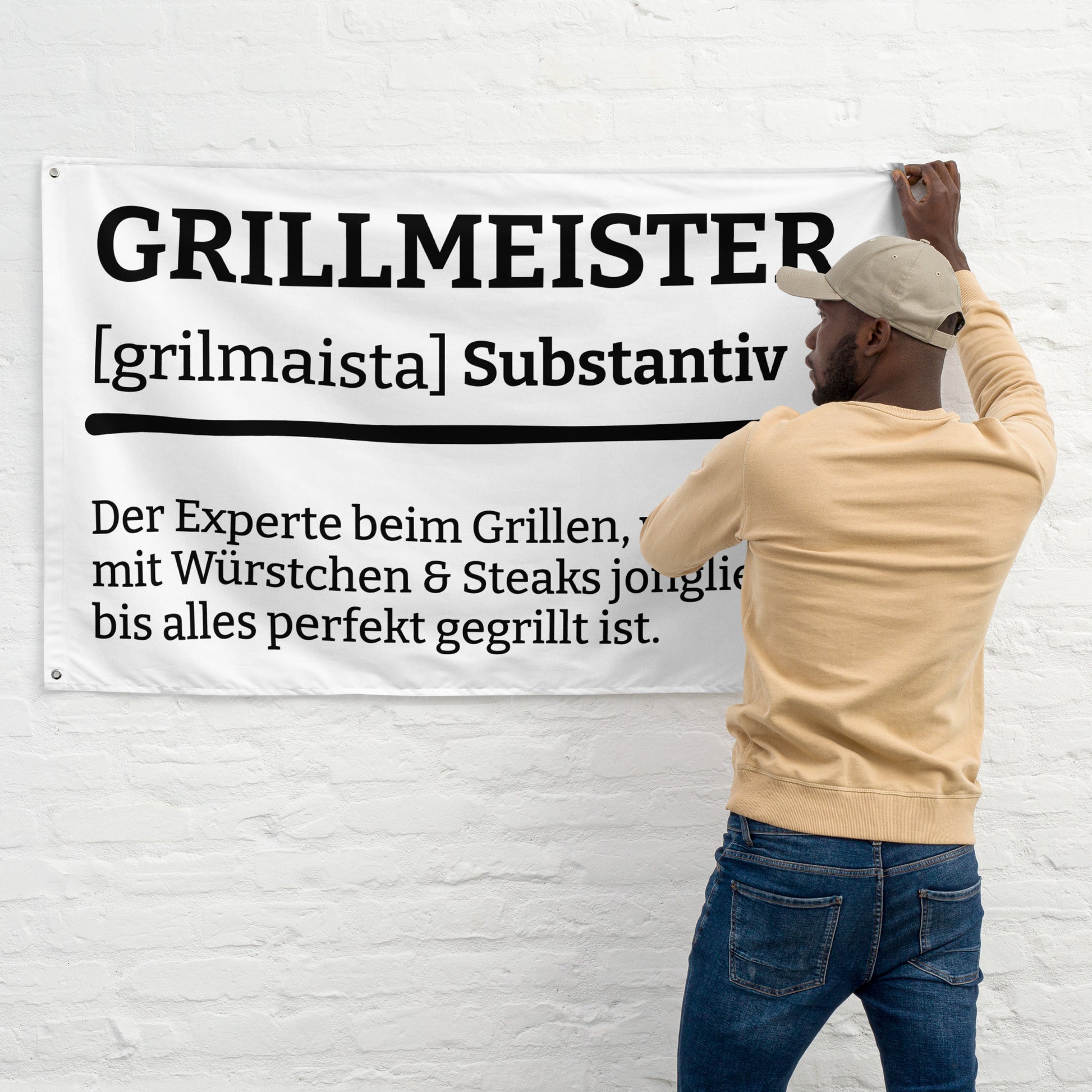 GRILLMEISTER (Definition) Flagge - finestshirts.de
