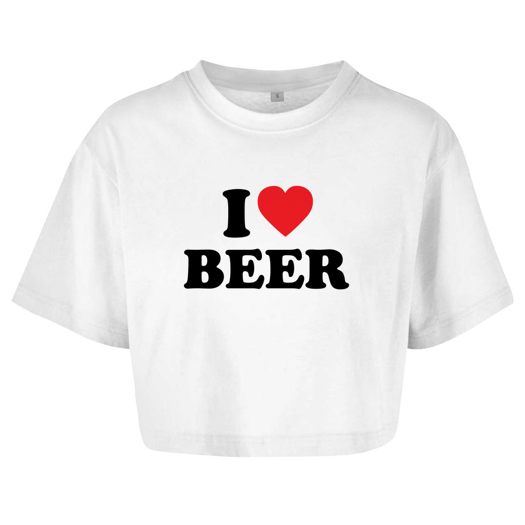I LOVE BEER Crop-Top - finestshirts.de
