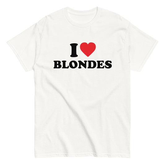 I LOVE BLONDES T-Shirt - finestshirts.de