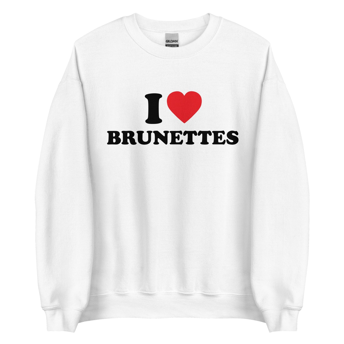 I LOVE BRUNETTES Pullover - finestshirts.de
