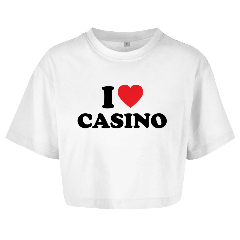 I LOVE CASINO Crop-Top - finestshirts.de