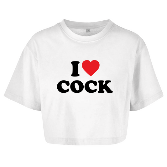 I LOVE COCK Crop-Top - finestshirts.de