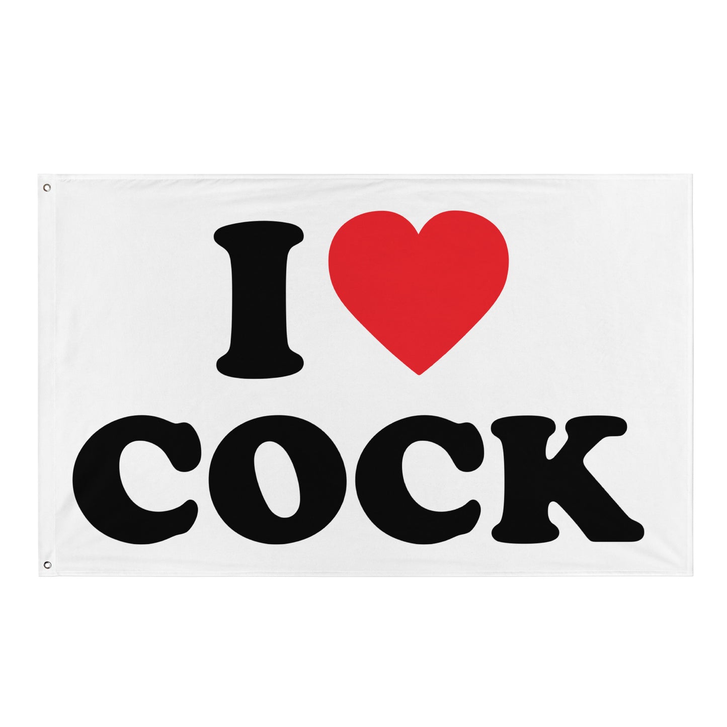 I LOVE COCK Flagge - finestshirts.de