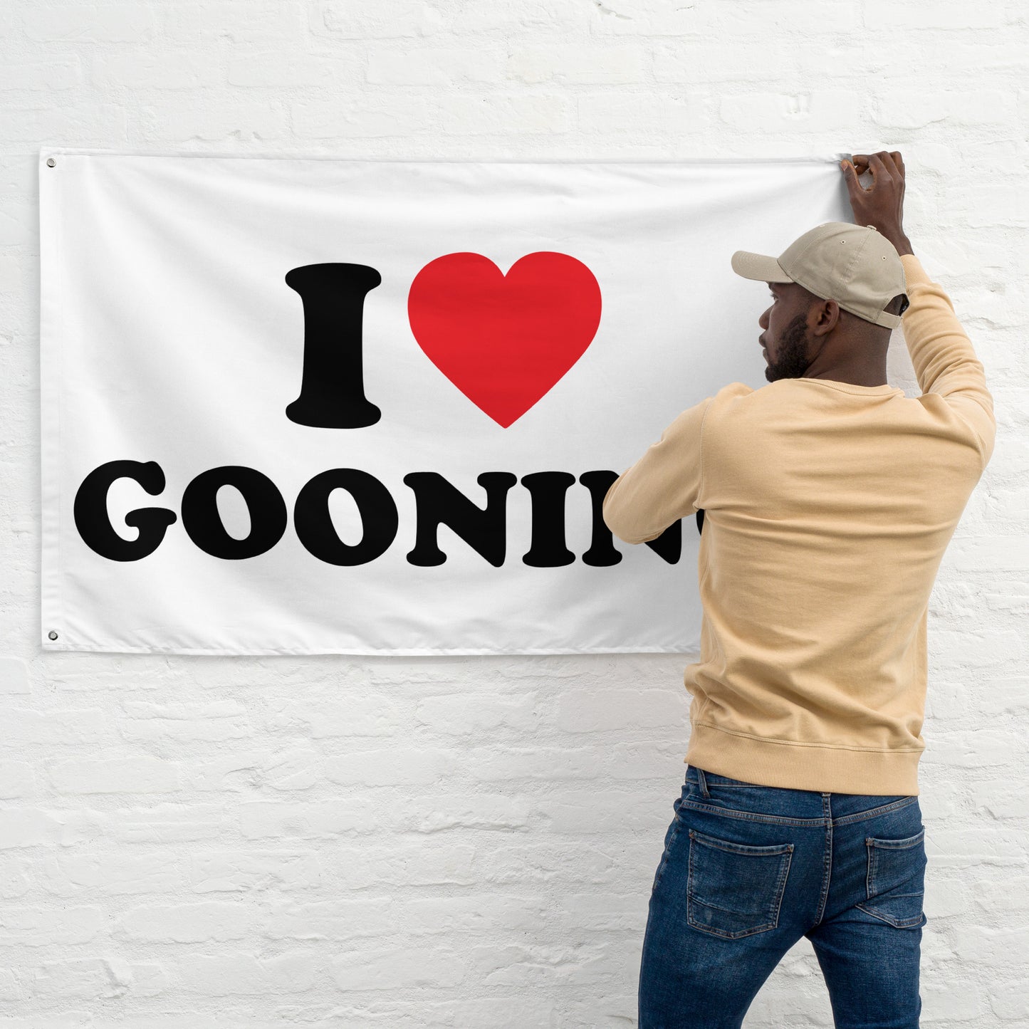 I LOVE GOONING Flagge - finestshirts.de