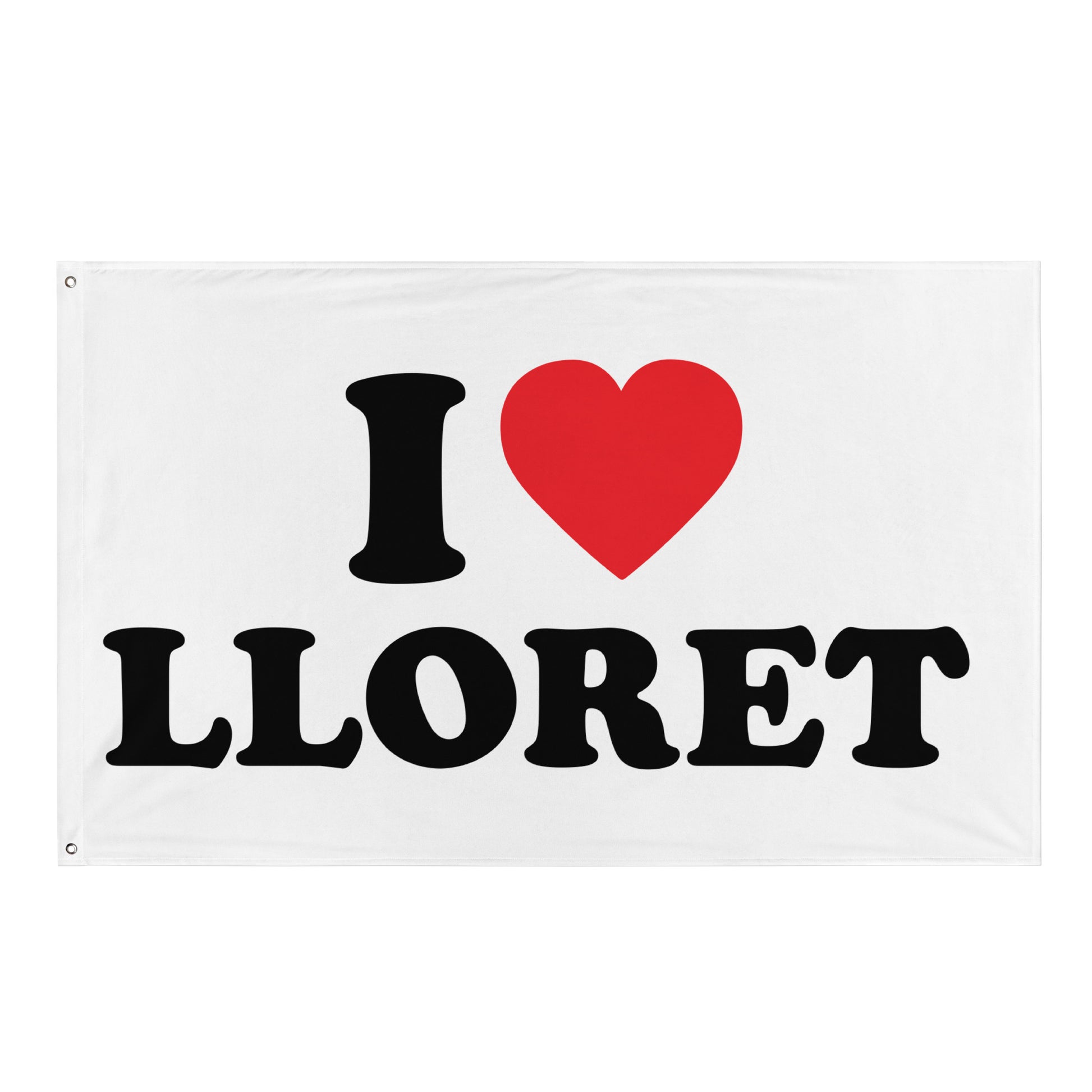 I LOVE LLORET Flagge - finestshirts.de