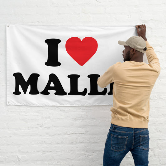 I LOVE MALLE Flagge - finestshirts.de