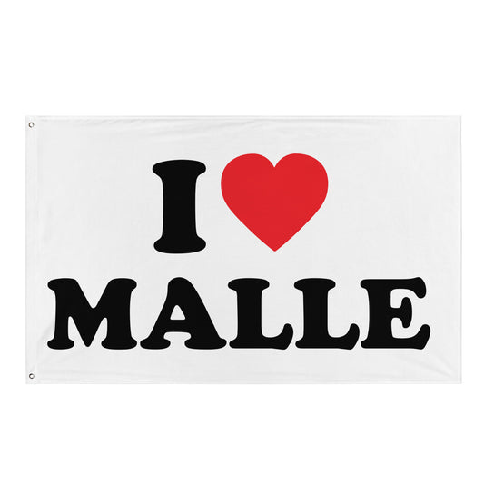 I LOVE MALLE Flagge - finestshirts.de